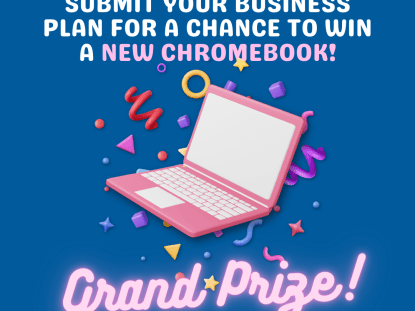 grand prize is a chromebook laptop